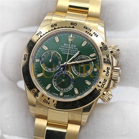 rolex green face daytona|Rolex 116508 daytona.